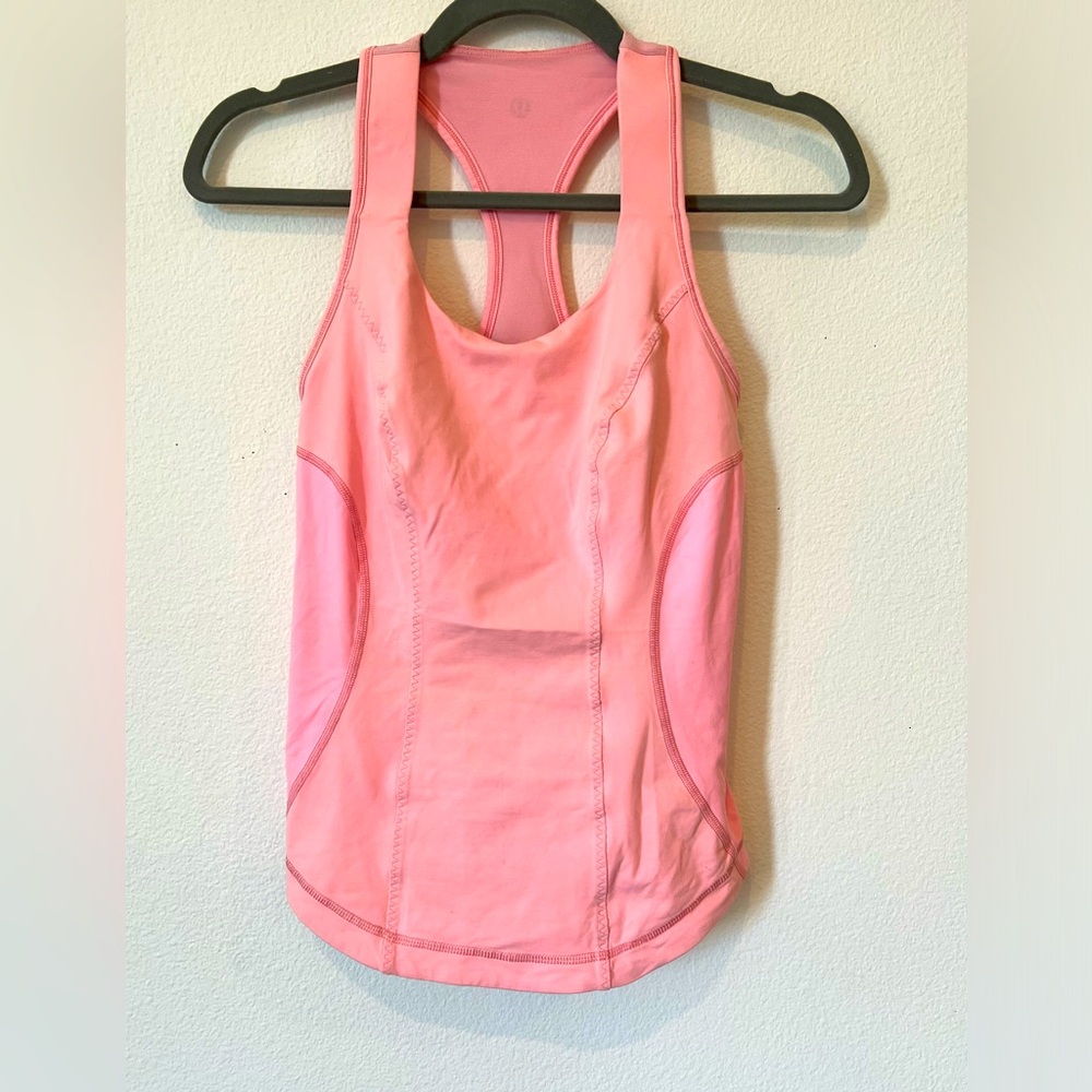 Lululemon Pink Technical Stretch Performance Tank Top 6